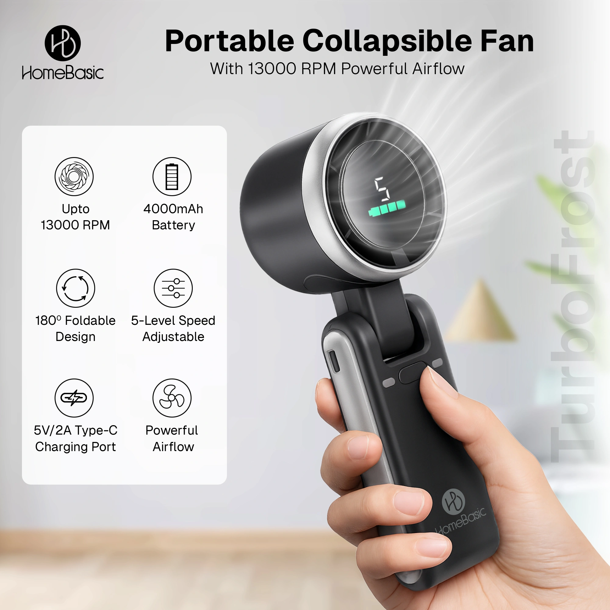 Portable Small Turbo Fan - Image 4